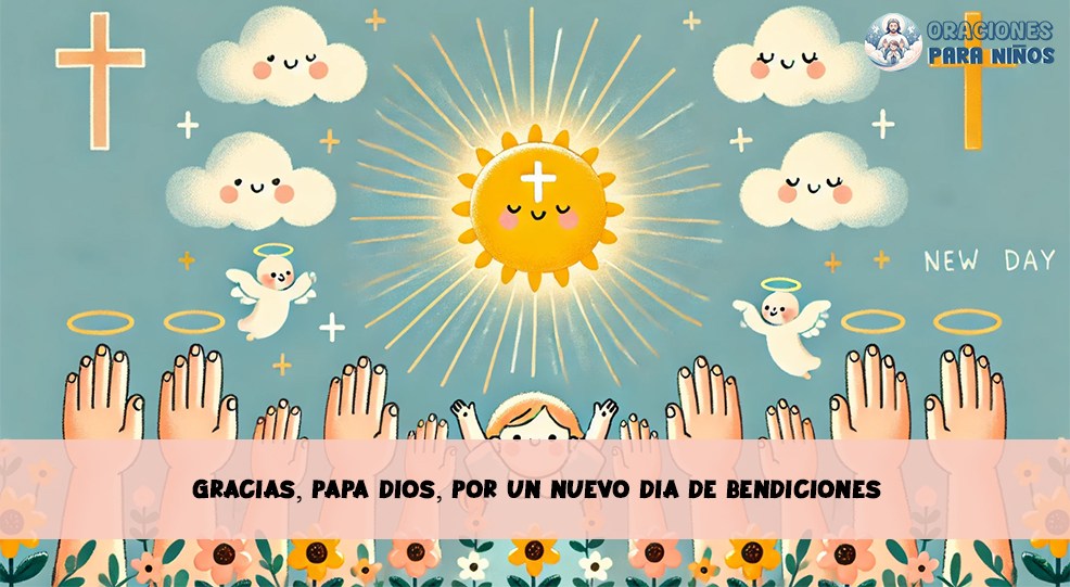 Gracias, papá Dios, por un nuevo día de bendiciones