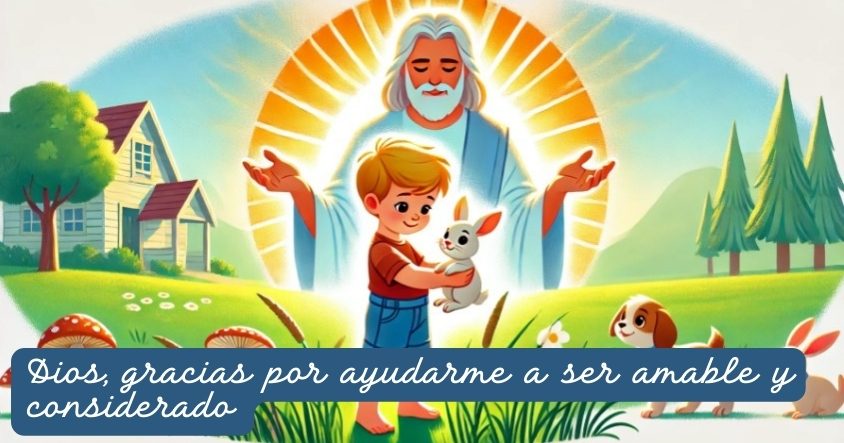 Oración a Dios para que aprendas a ser amable y considerado