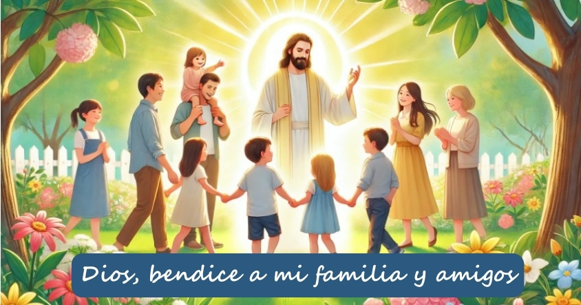 Dios bendice a mi familia y amigos