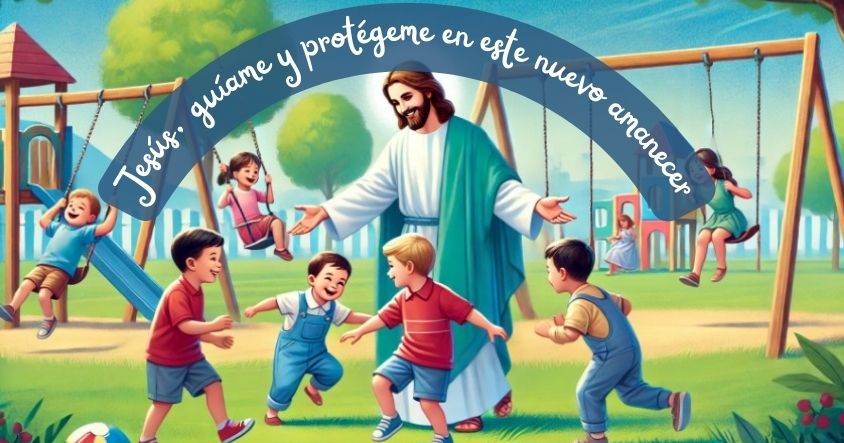 Jesús, guíame y protégeme en este nuevo amanecer