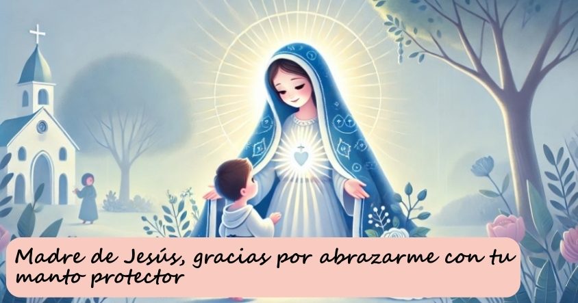 Oración a la madre de Jesús para que te abrace con su manto protector