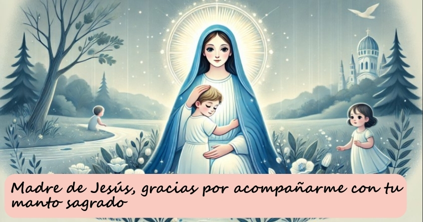 Madre de Jesus acompaname con tu manto sagrado 1