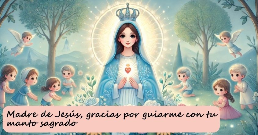 Oración a la madre de Jesús para que te guíe con su manto sagrado.