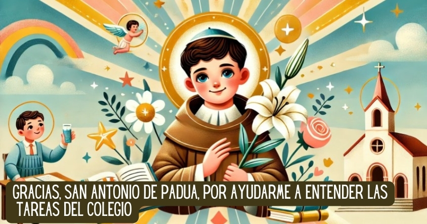 Oración a San Antonio de Padua para entender las tareas escolares