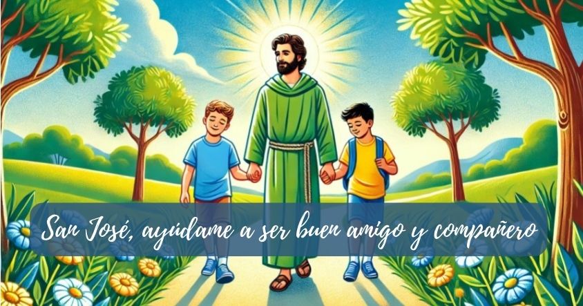 San José ayúdame a ser buen amigo y compañero