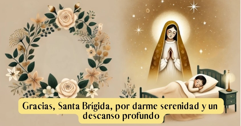 Oración a Santa Brígida para tener serenidad y un descanso profundo