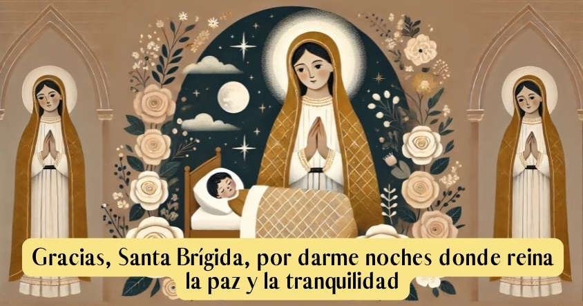 Oración a Santa Brígida para tener una noche de paz y tranquilidad