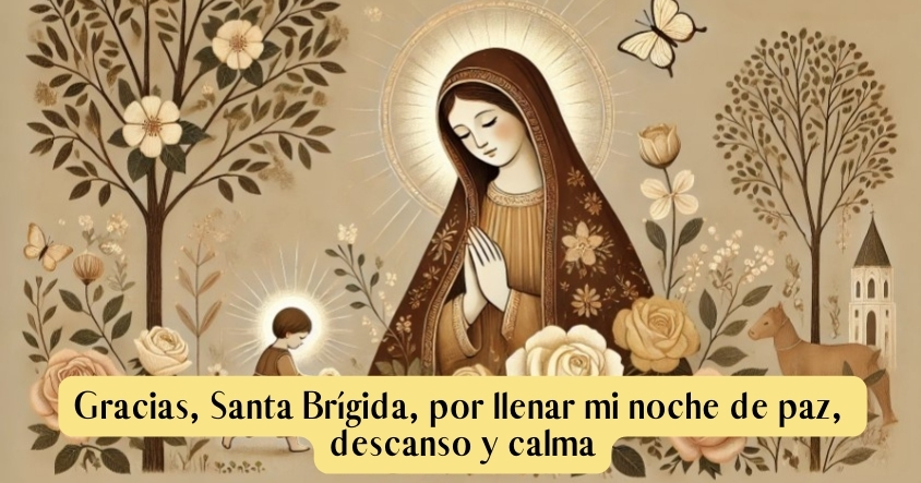 Oración a Santa Brígida para tener una noche llena de paz y descanso 