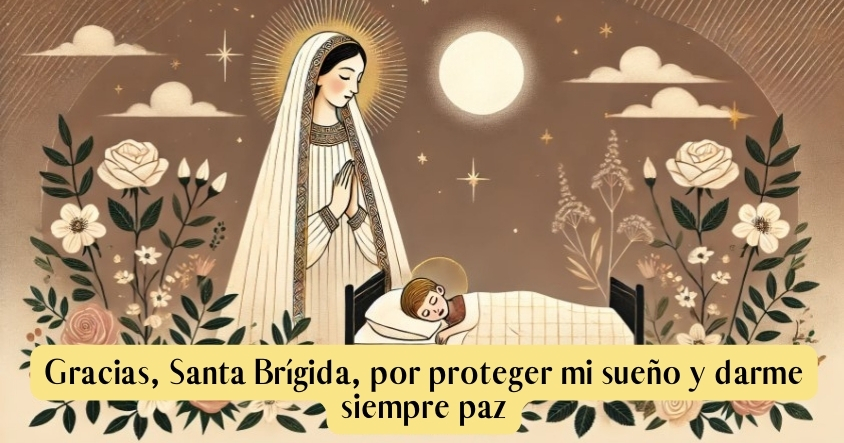 Oración a Santa Brígida para proteger tu sueño y darte paz