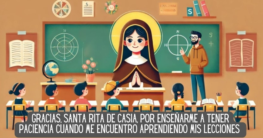 Oración a Santa Rita de Casia para tener paciencia con las lecciones