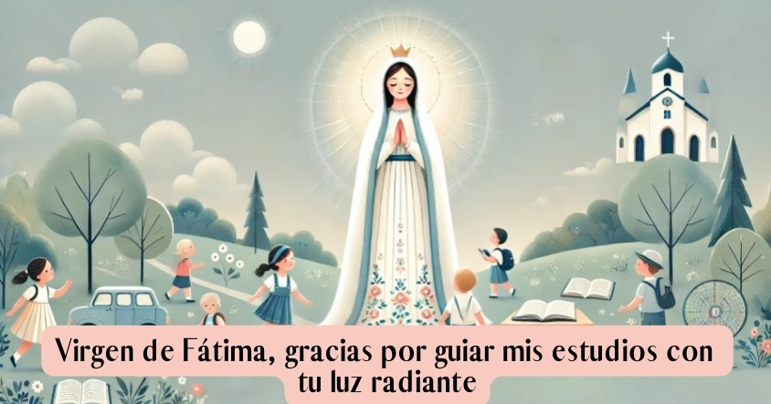 Oración para que la virgen de Fátima guie tus estudios con su luz