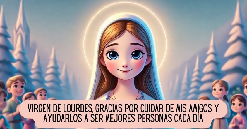 Oración a la virgen de Lourdes para que cuide de tus amigos