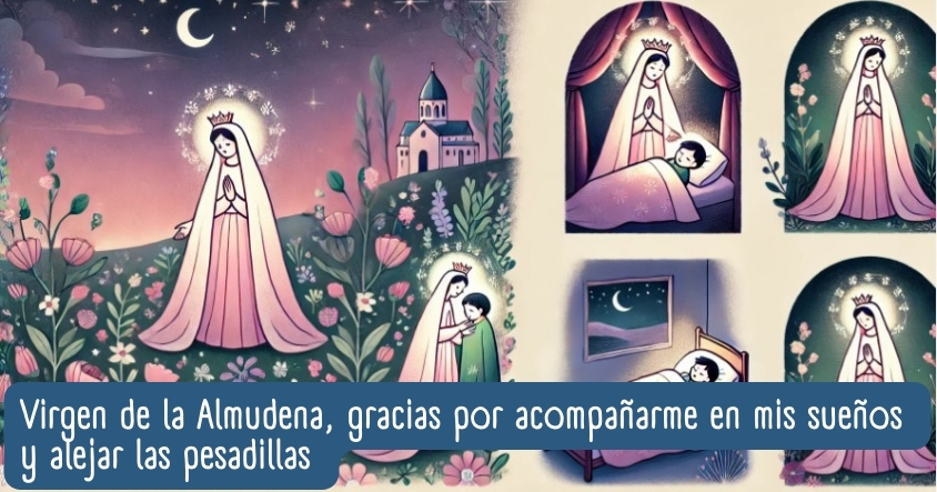 Oración a la virgen de la Almudena para que te acompañe en tus sueños