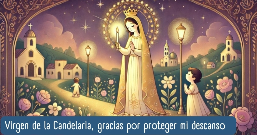 Oración a la virgen de la Candelaria para que te proteja mientras te encuentras descansando