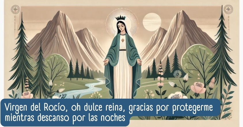 Oración a la virgen del Rocío para que te proteja mientras descansas