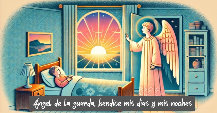 Ángel de la guarda, bendice mis días y mis noches