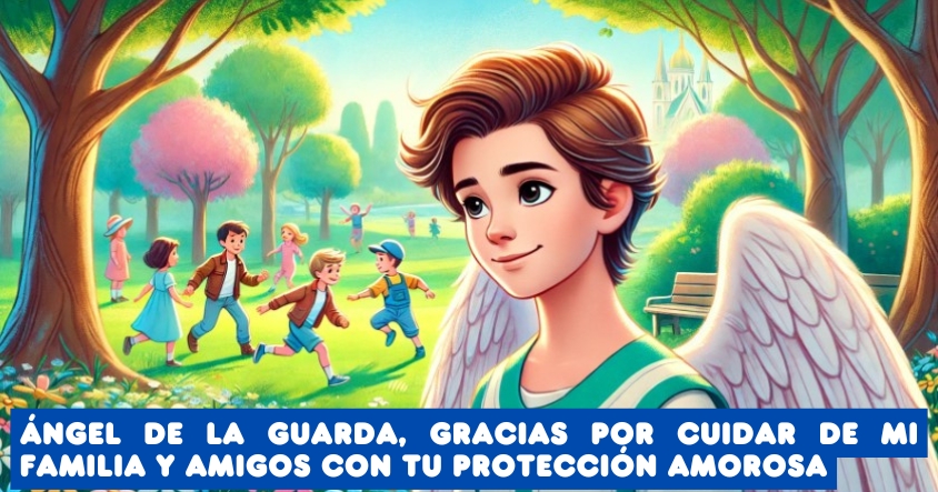 Oración al ángel de la guarda para que cuide de tu familia y amigos con su protección amorosa