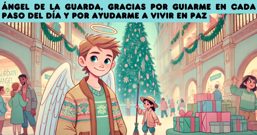 Oración al ángel de la guarda para que te guíe en cada paso del día y ayude a vivir en paz