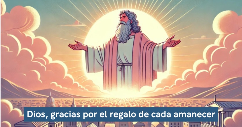 Oración a Dios de agradecimiento por el regalo de cada nuevo amanecer