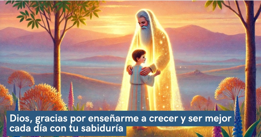 Oración de agradecimiento a Dios por enseñarte a crecer y ser mejor cada día