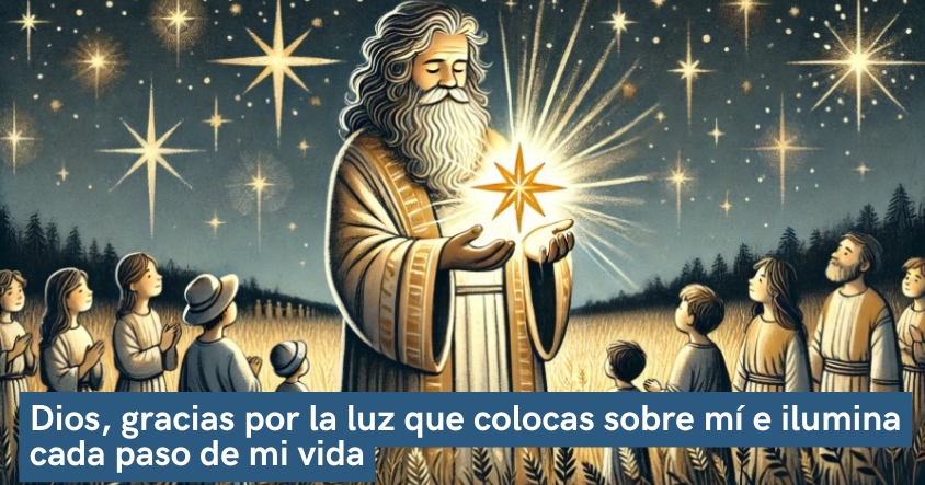 Oración a Dios de agradecimiento por ser la luz que ilumina cada paso de tu vida