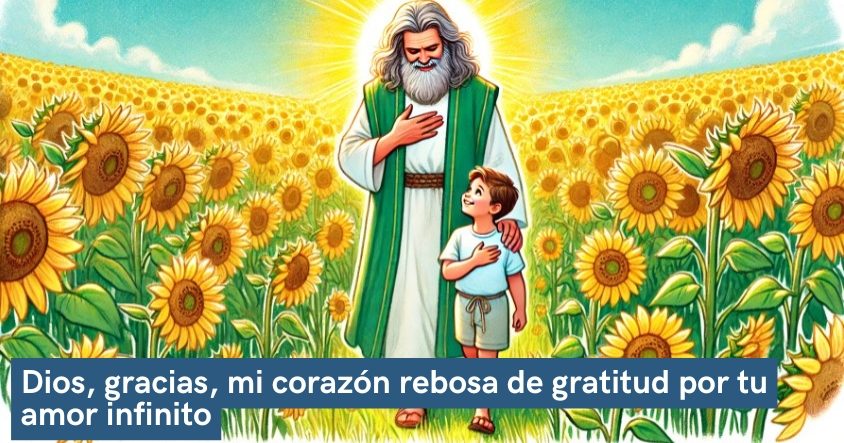 Oración de agradecimiento y gratitud a Dios por su amor infinito