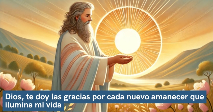 Oración a Dios de agradecimiento por cada nuevo amanecer que ilumina tu vida