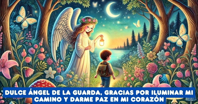 Oración al ángel de la guarda para que ilumine tu camino y dé paz en tu corazón