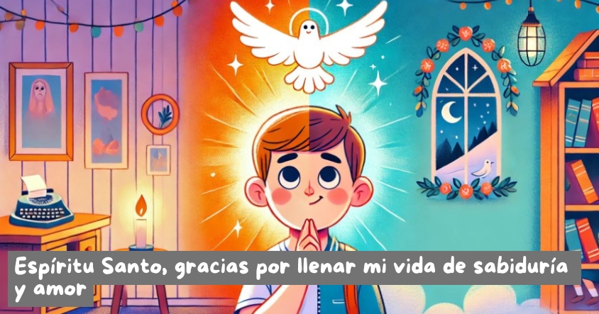 Oración al espíritu santo para que llene tu vida de amor y sabiduría