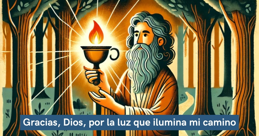 Gracias, Dios, por la luz que ilumina mi camino