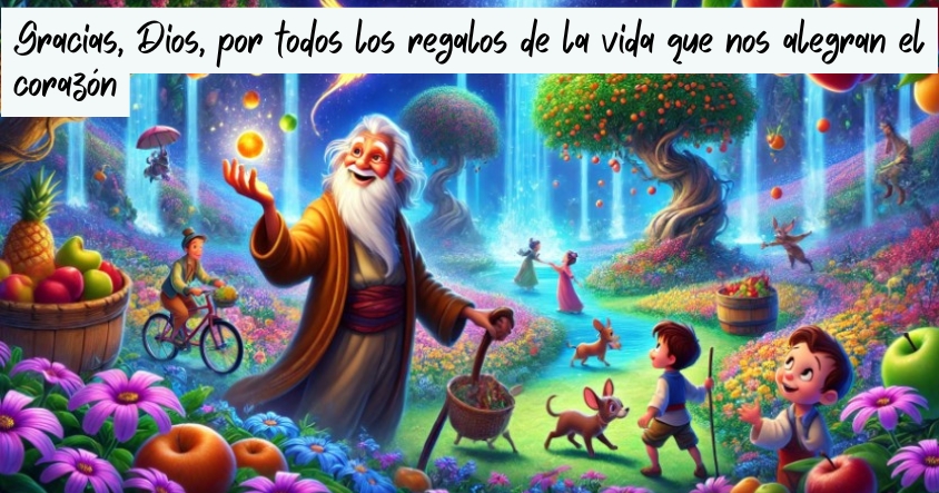 Oración de agradecimiento a Dios por todos los regalos de la vida que te alegran el corazón