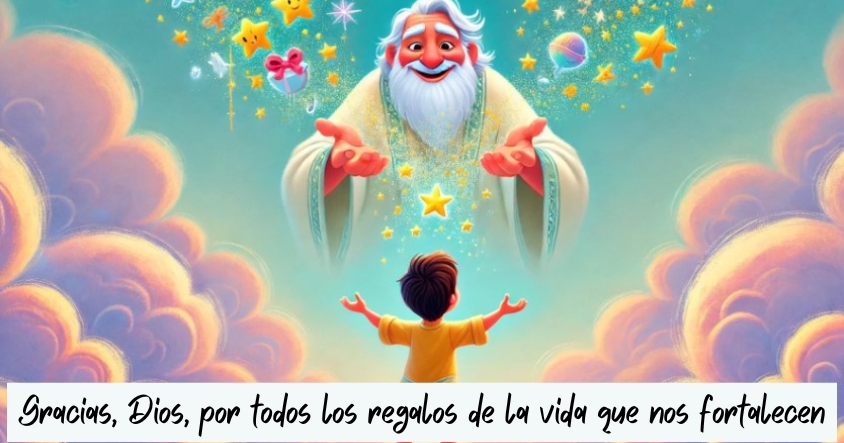 Oración de agradecimiento a Dios por todos los regalos de la vida que te fortalecen