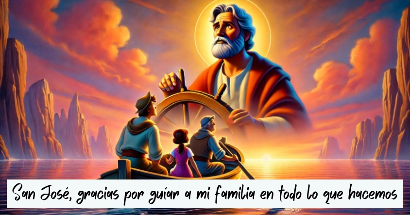 Oración a San José para que guíe a tu familia en todo lo que hagan