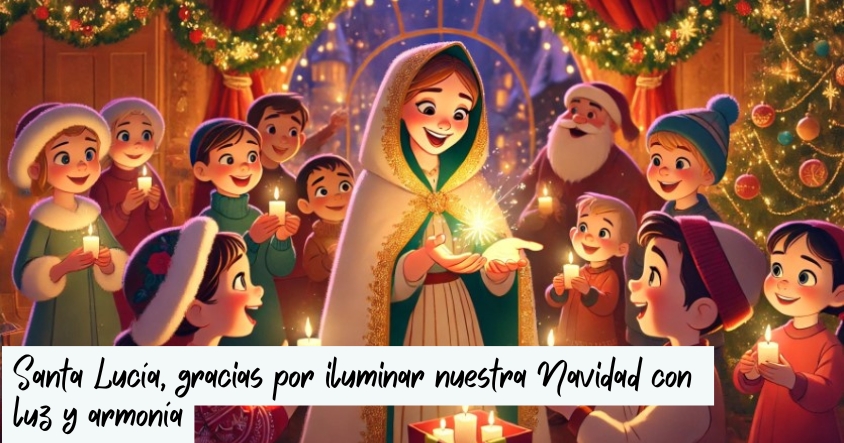 Oración a Santa Lucía para que ilumine tu Navidad con luz y armonía