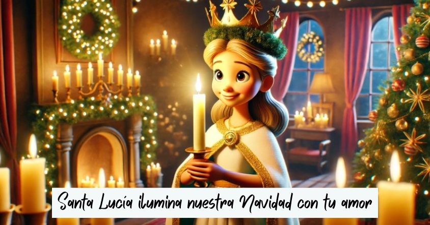 Santa Lucía ilumina nuestra Navidad con tu amor